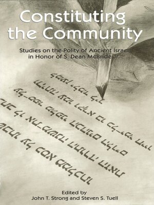 cover image of Constituting the Community